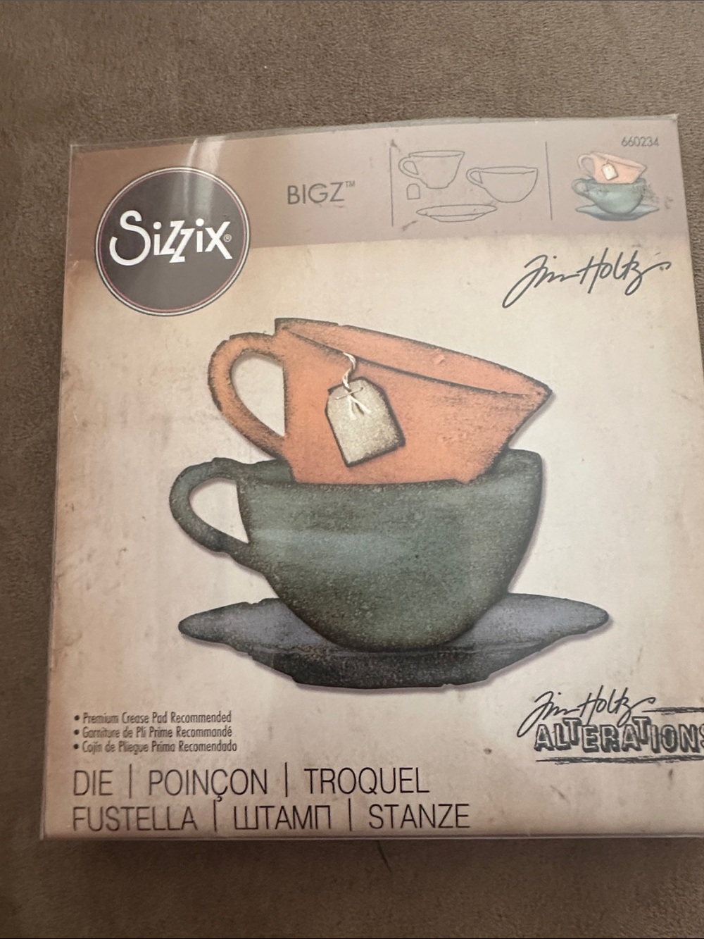 Tim Holtz / Sizzix Bigz “Tea Time” #660234